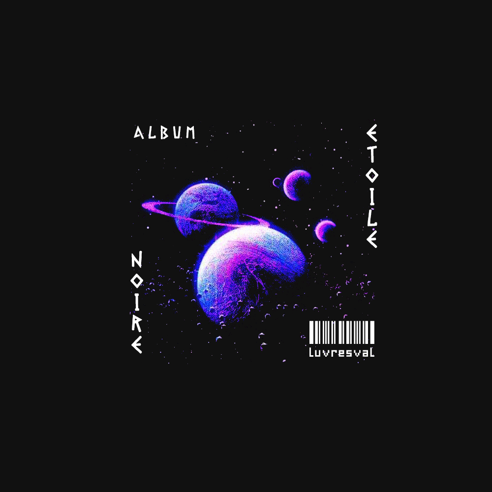 Album artwork design showcasing a vibrant and modern style