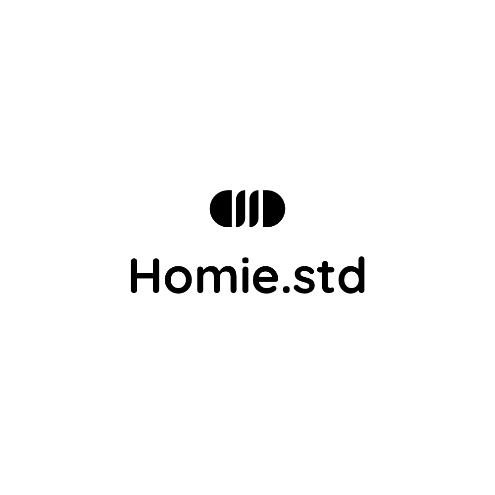 Logo design featuring geometric shapes and clean lines